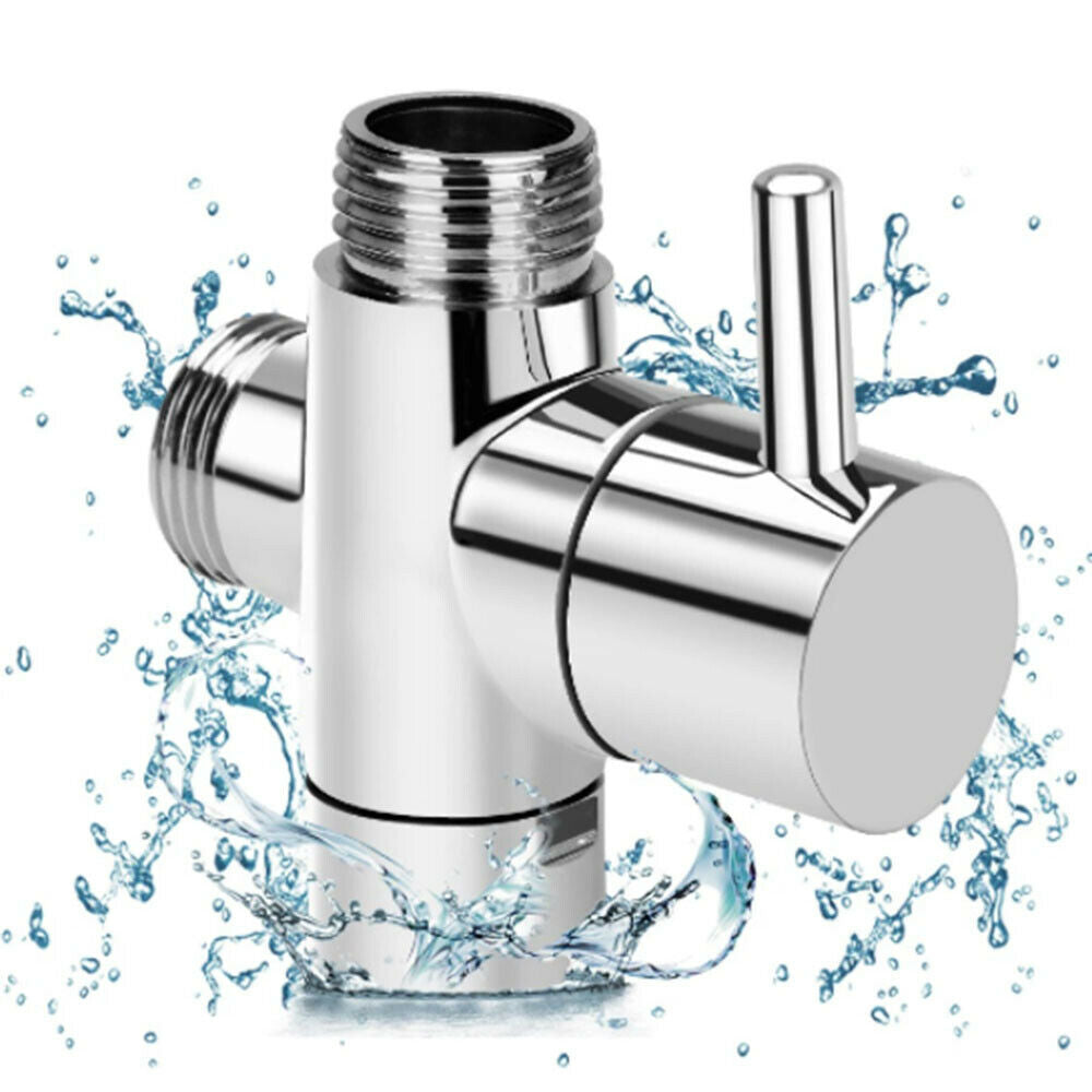 Shower Diverter Shower Faucet 3-way Diverter Valve 1-point 2 Cnnector Converter
