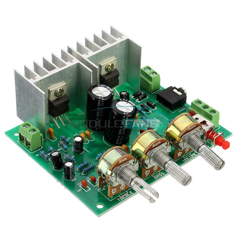 2 Channel 2.0 15W Audio TDA2030A Hifi Module Stereo Amplifier AMP Board DIY Kit