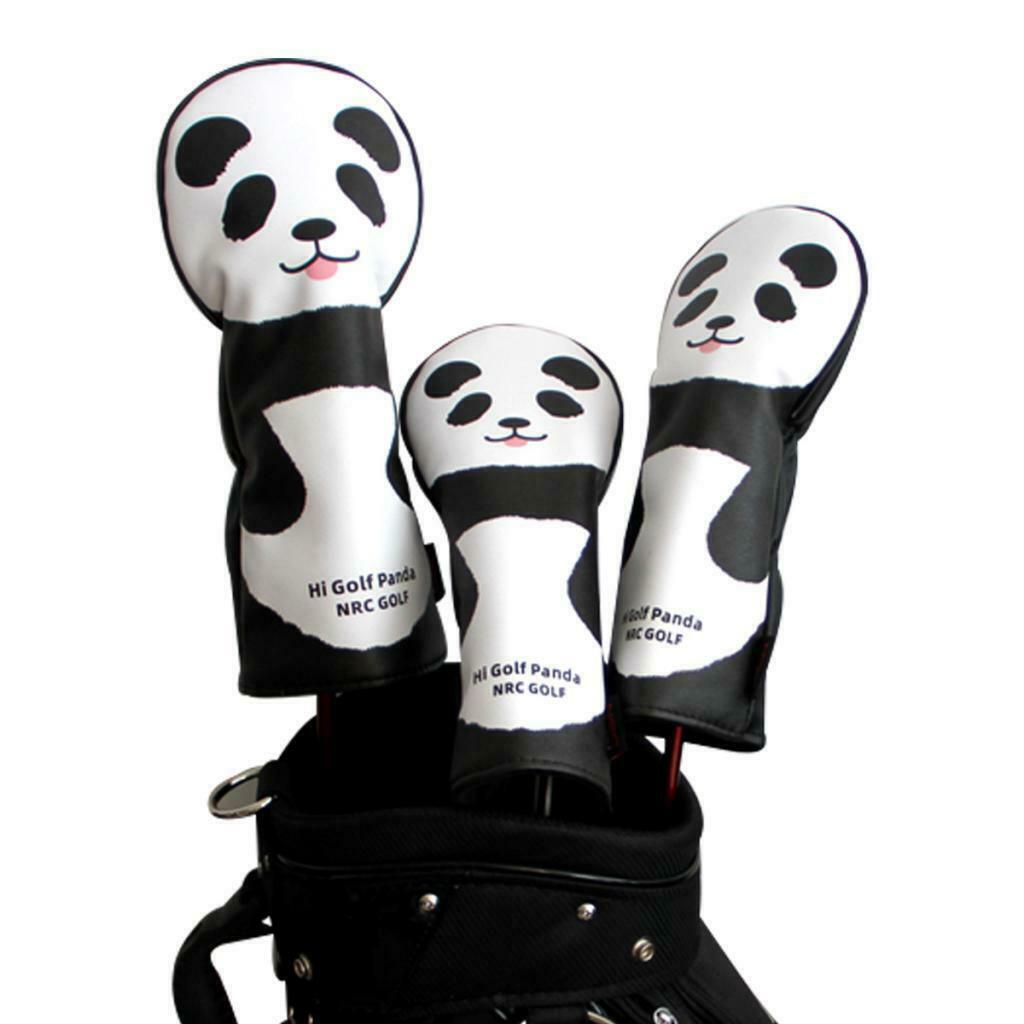 3pcs Golf Club Head Covers Golf Wood Driver Head Protective Replacement Part