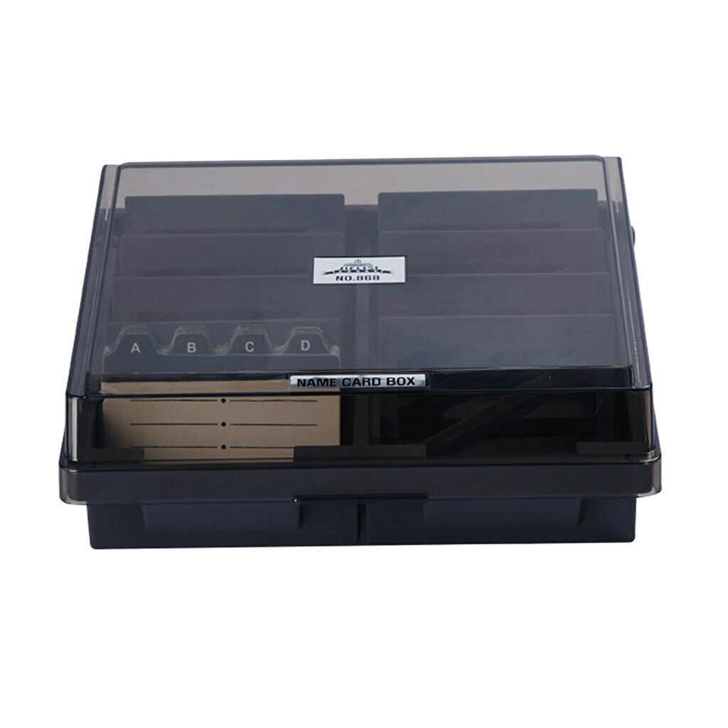 Business Card Holder ID Card Organizer 8 Divider Up to 1000 Standard cards