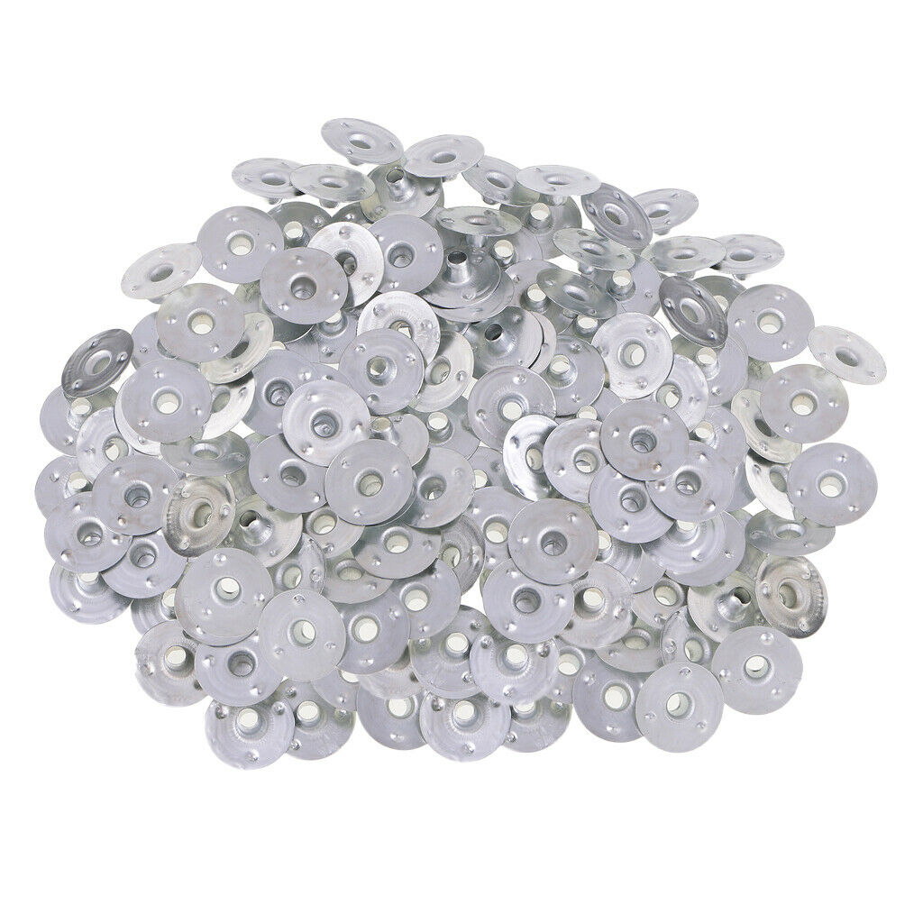500pcs Metal Candle Wick Sustainers Tabs Base for Candle Makings 12.5x3mm