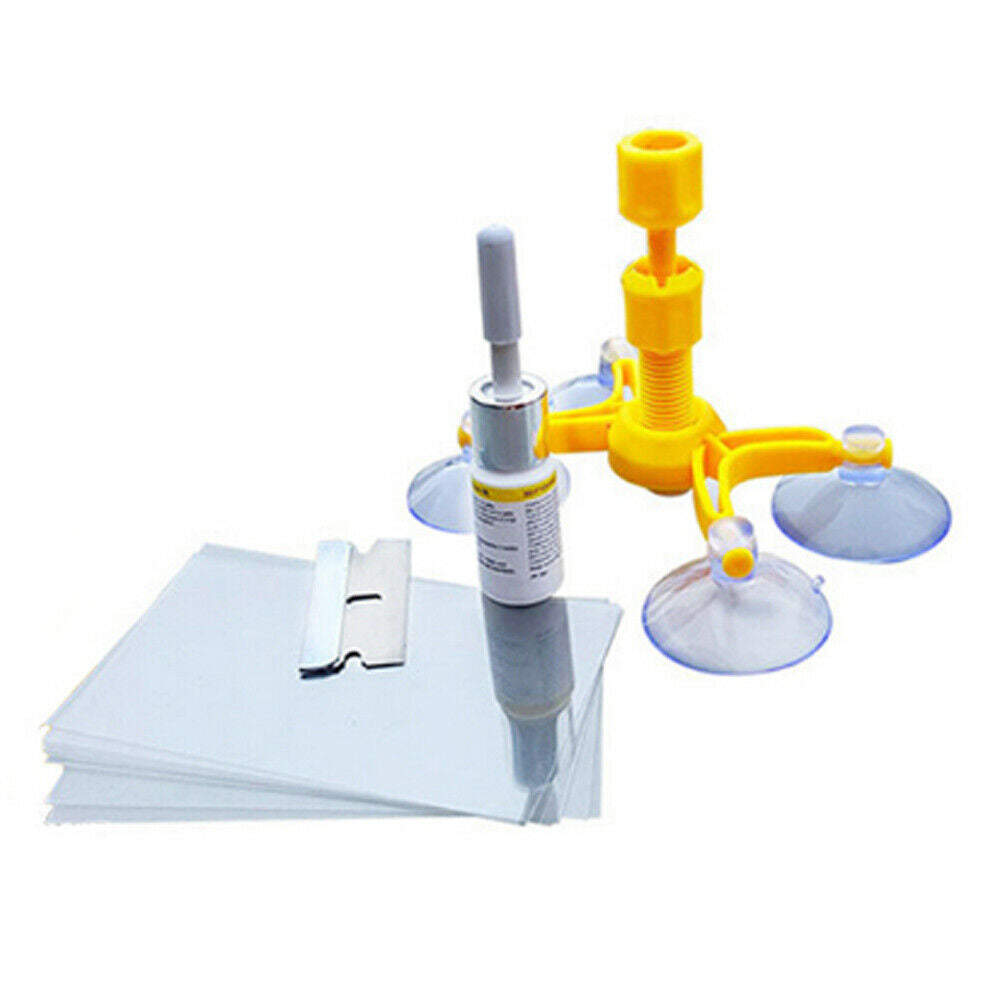 Windshield Repair Kit Quick Fix Car Cracked Glass Windscreen Repair Short Crack