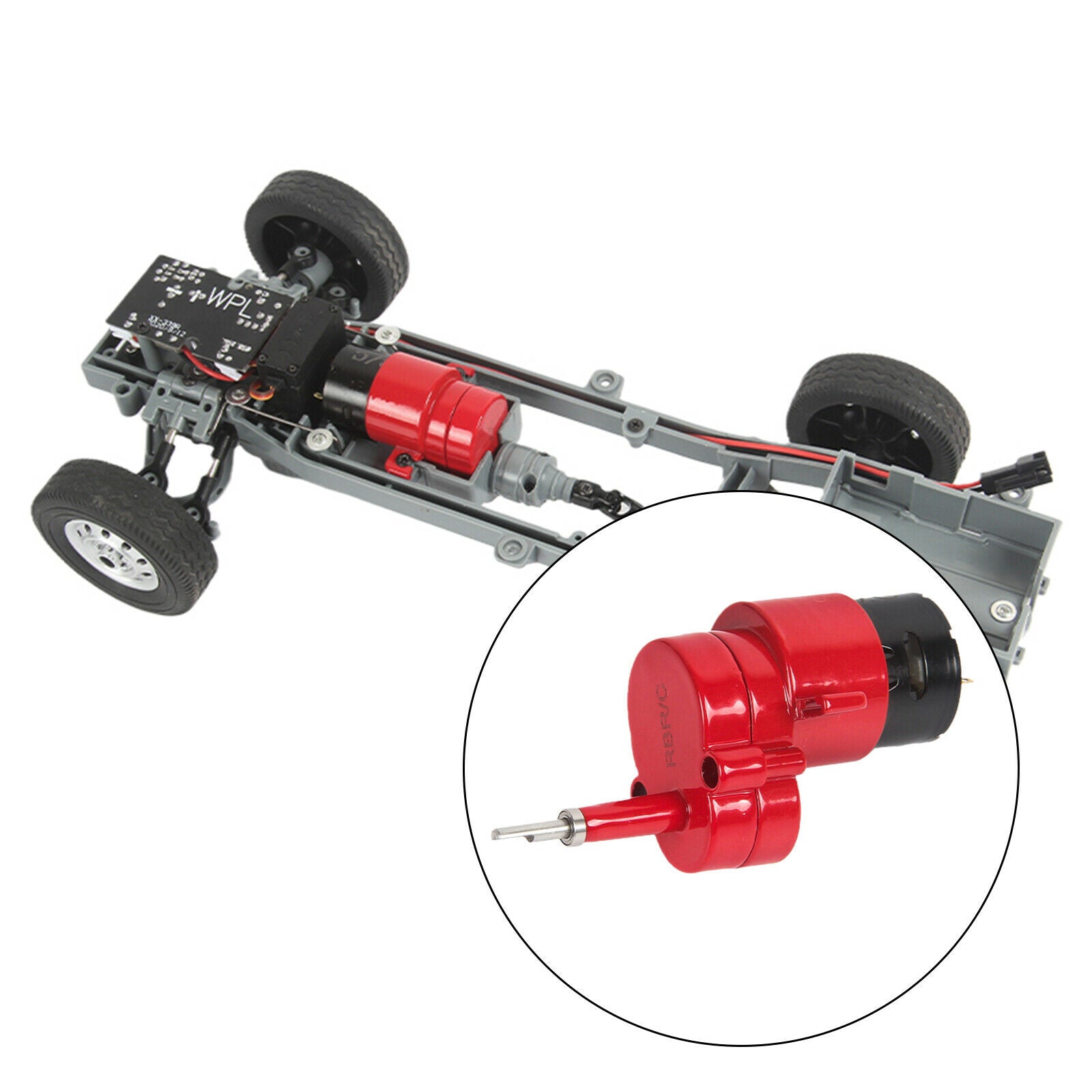 Full Metal   Transmission Box Fits for WPL D12 1/10 RC Truck Car