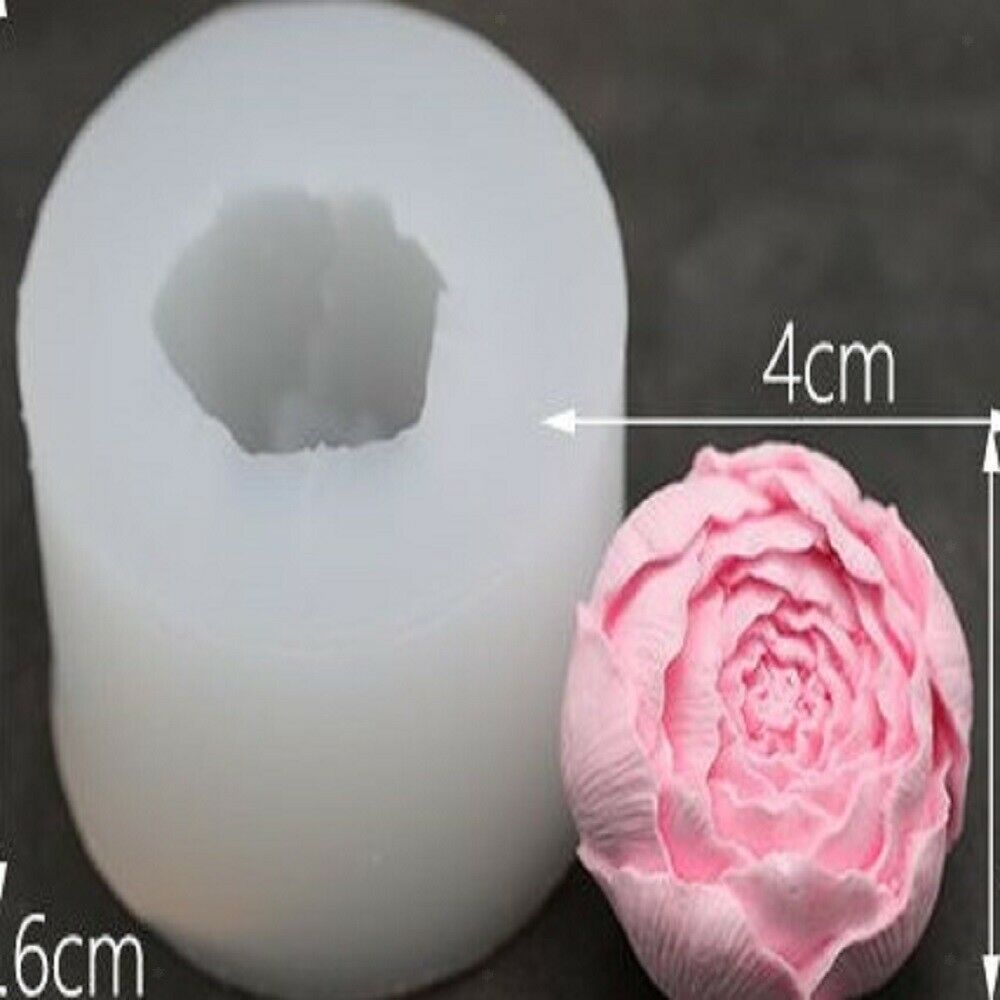 Fashion Peony Mold Silcone Mould Candle Mold Car Aromatherapy Making Mold