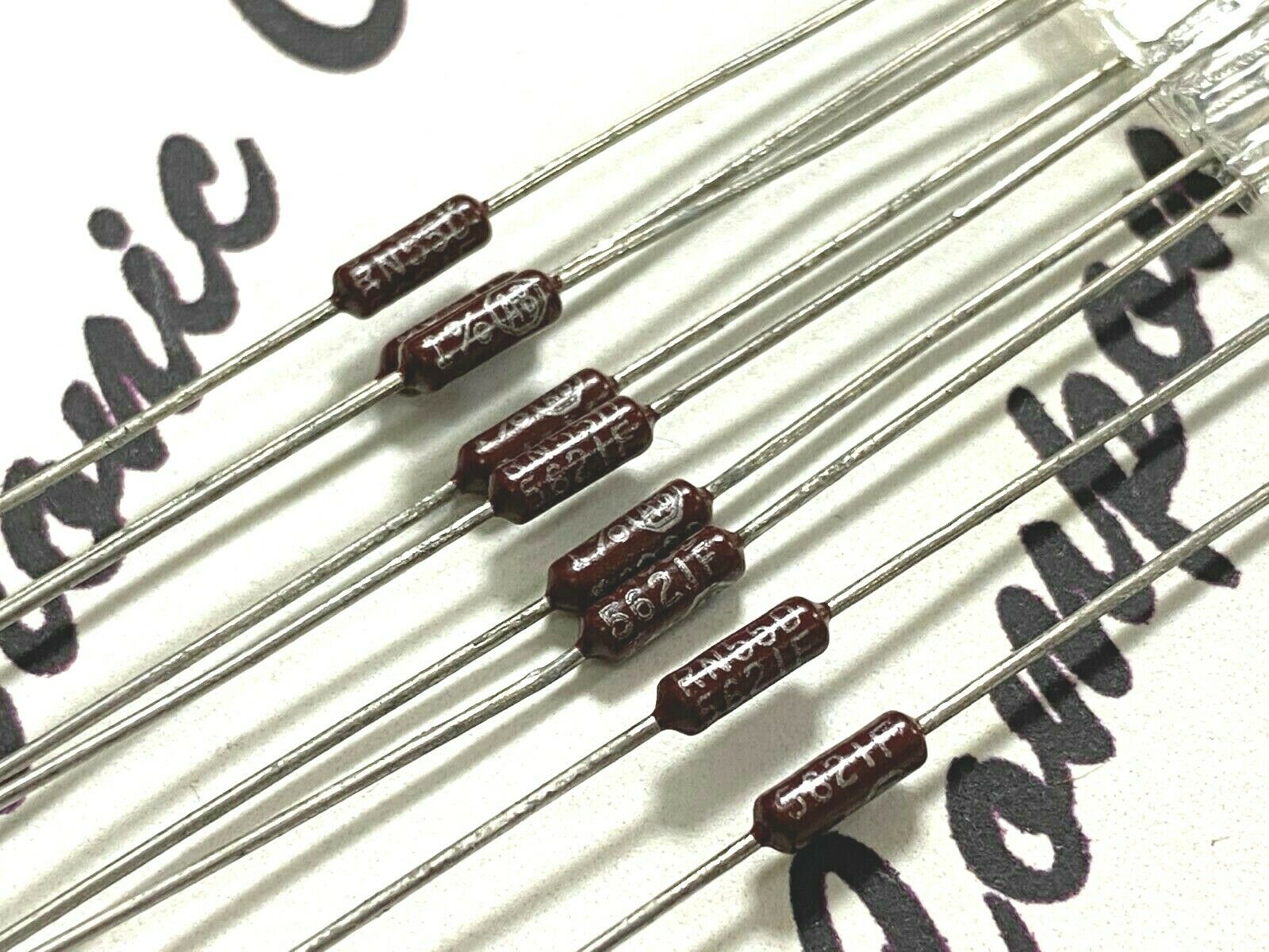 10pcs - AB RN55D 5.62K (5K62) 1% MIL Resistor
