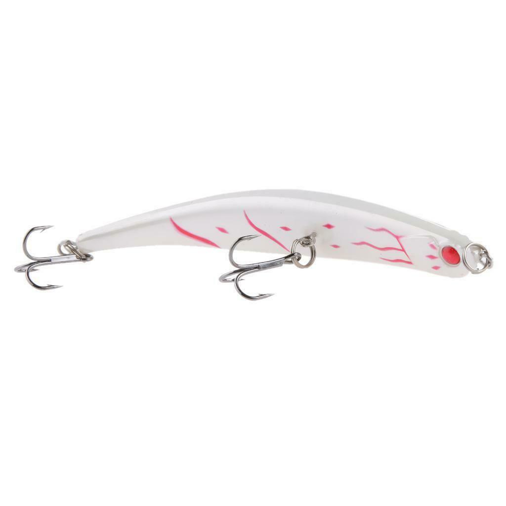 Saltwater 11cm Topwater Fishing Lures Baits Treble Hooks Crankbait Red