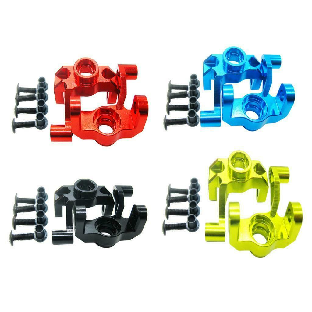 RC Steering Hub Carrier(L/R) Fit WLtoys 1/12 12428 12423  12429  FY03 Blue
