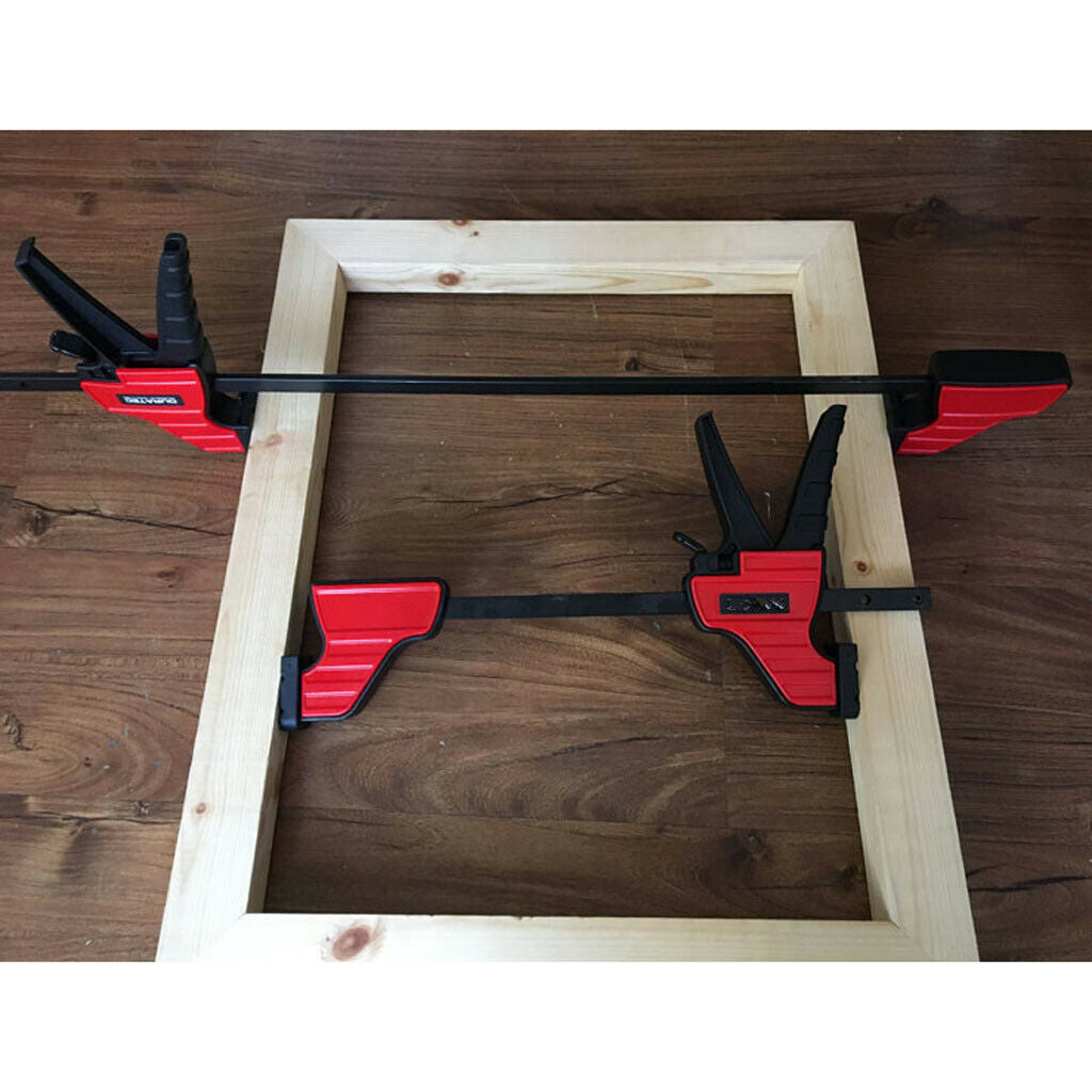 2pc Heavy Duty F Clamp Woodworking Quick Grip Plastic Grip Wood Clamp 4-inch