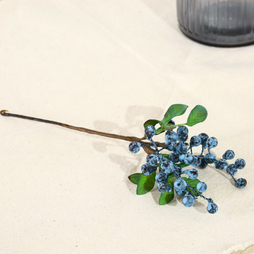 10Pcs Vivid Artificial Flowers Christmas Fruit Berries Plants For Wedding Home
