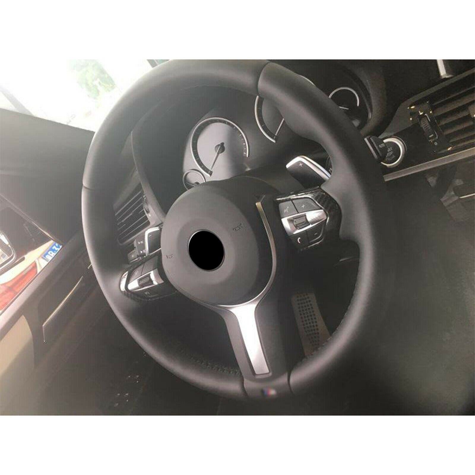 2PCS Steering Wheel Button Trim Covers For BMW M3 F83 M5 F10 M6 F06 X5M