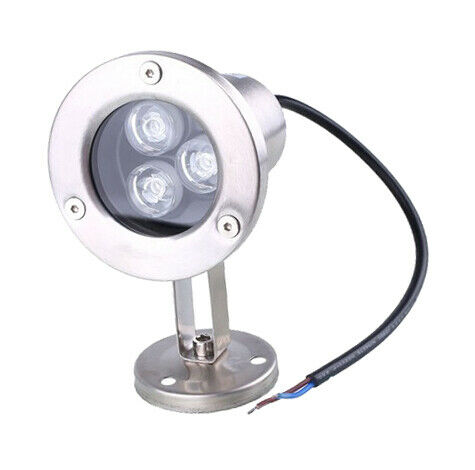 12V Waterproof Underwater LED Spotlight Aquarium Tank White Lighting