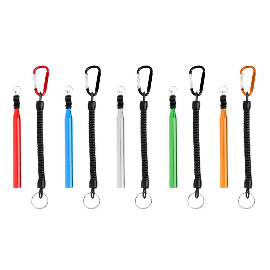Wacky Worm Rig Tool Lures O-Ring Tool with 10 Orings Fishing Lanyard Red