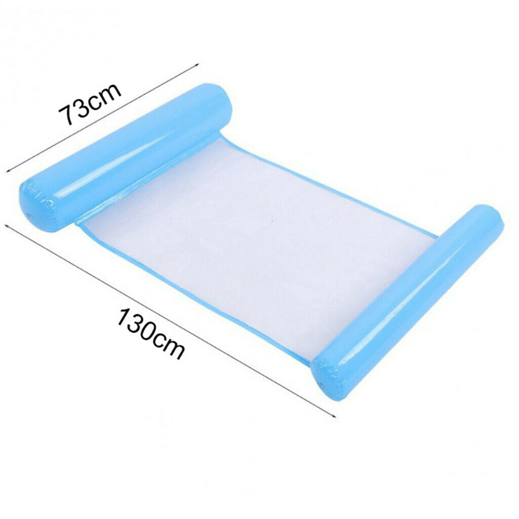 2 Pieces Durable Pool Inflatable Bed Water Floating Hammock Funny Net Mat