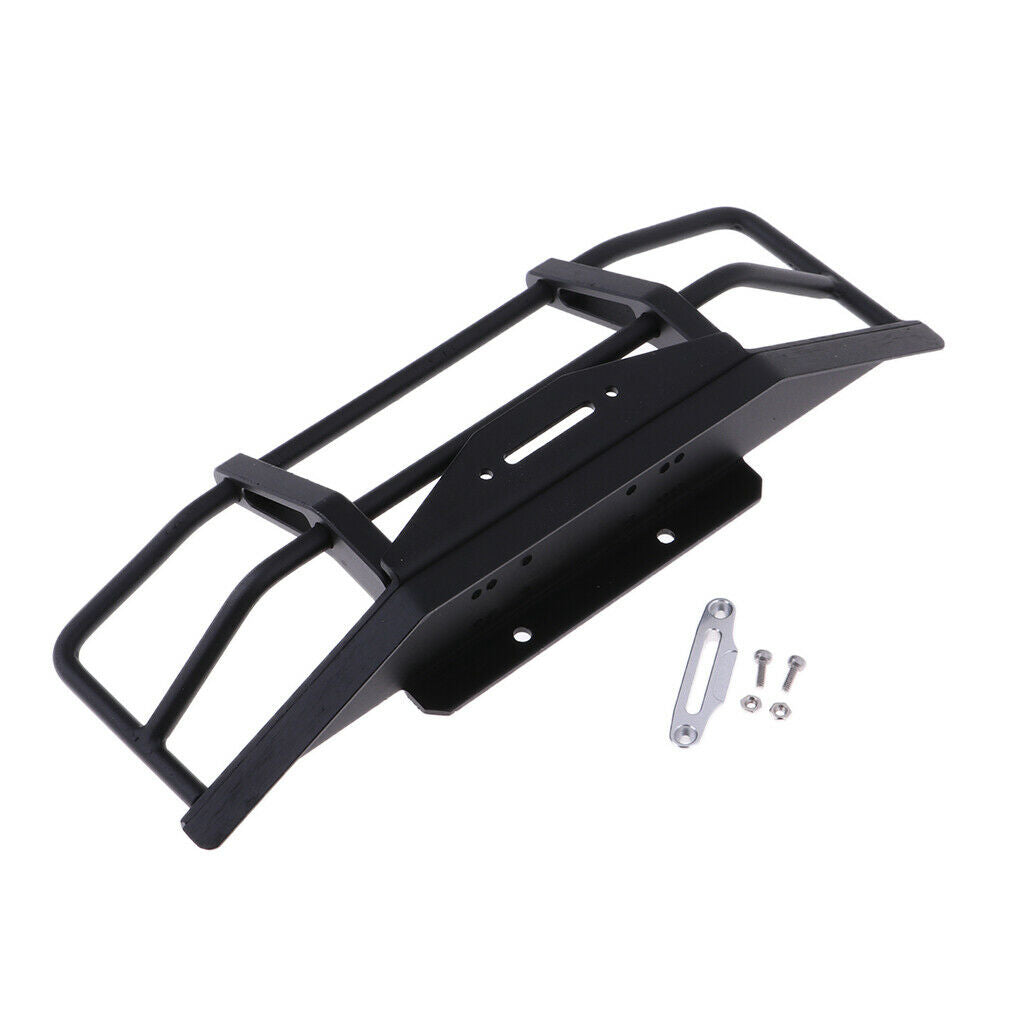 For Axial SCX10 D90 Metal Front Bumper Armor Body Guard Shield