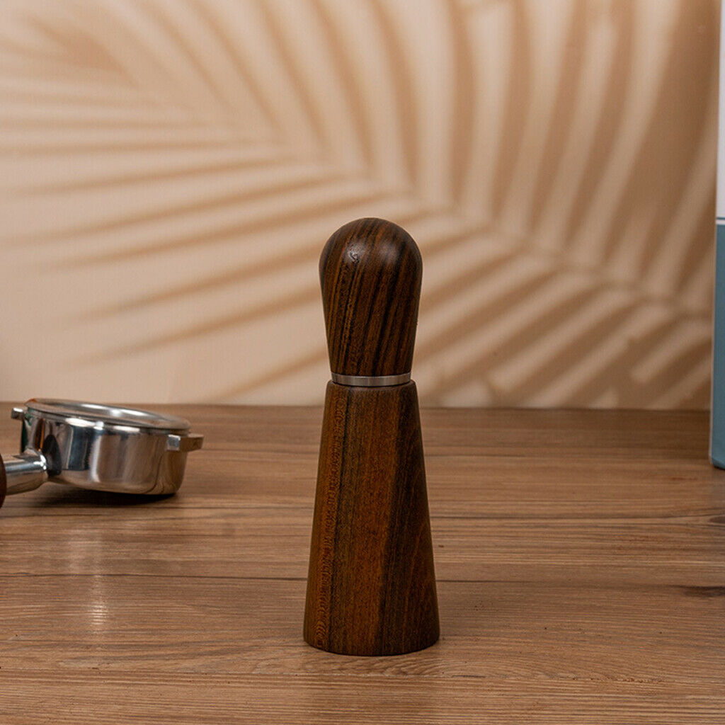 Stainless Steel Coffee Stirrer 4 Needle Type Coffee Tamper with wood Handle