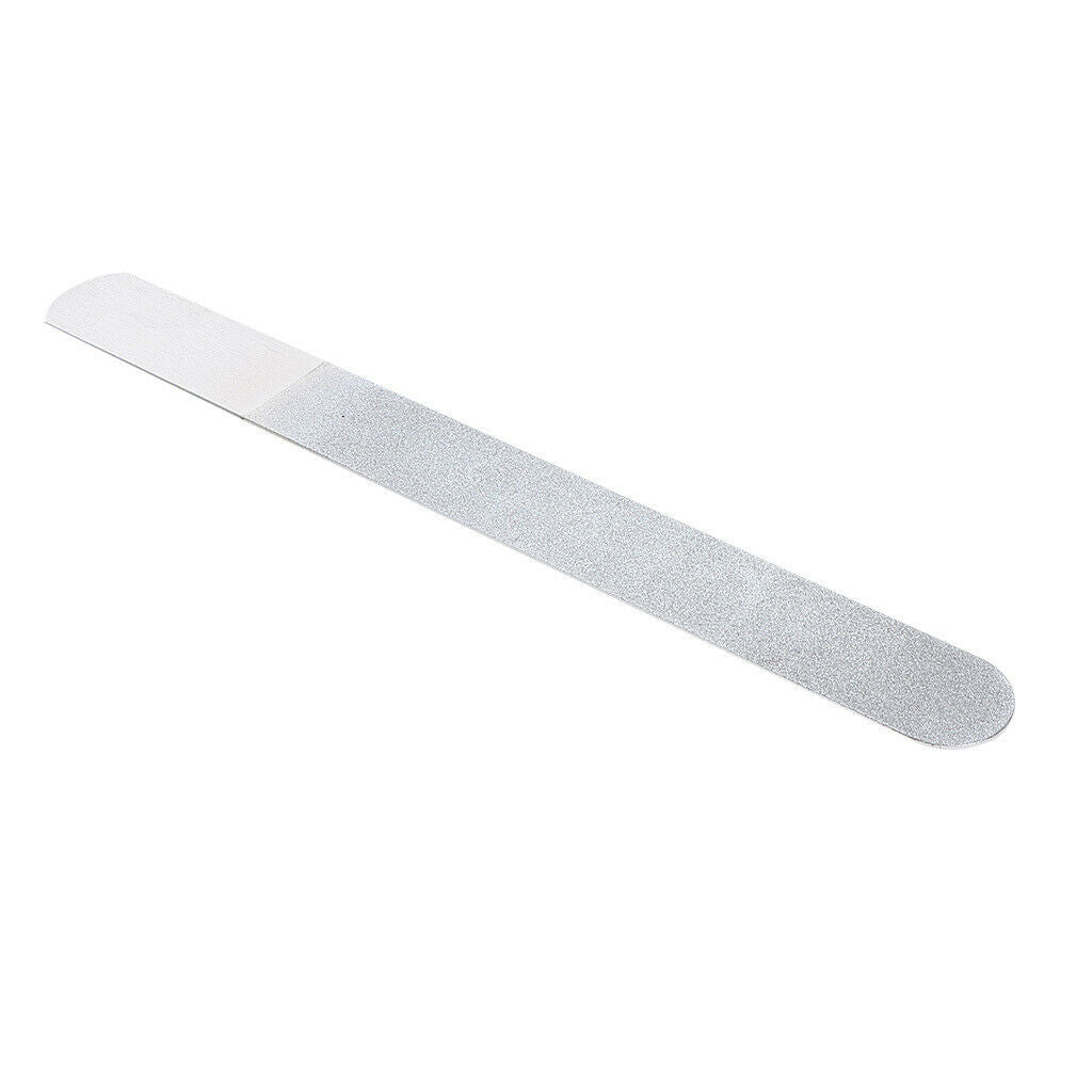 Stainless Steel Double Sides Emery Nail Files Buffers Polisher to Clean Your