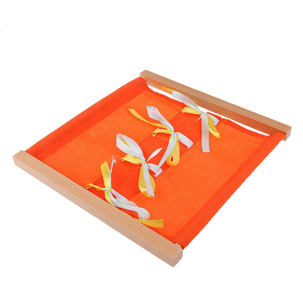Set Of 2 Montessori Bow Tying Buttoning Dressing Frames for Baby Early