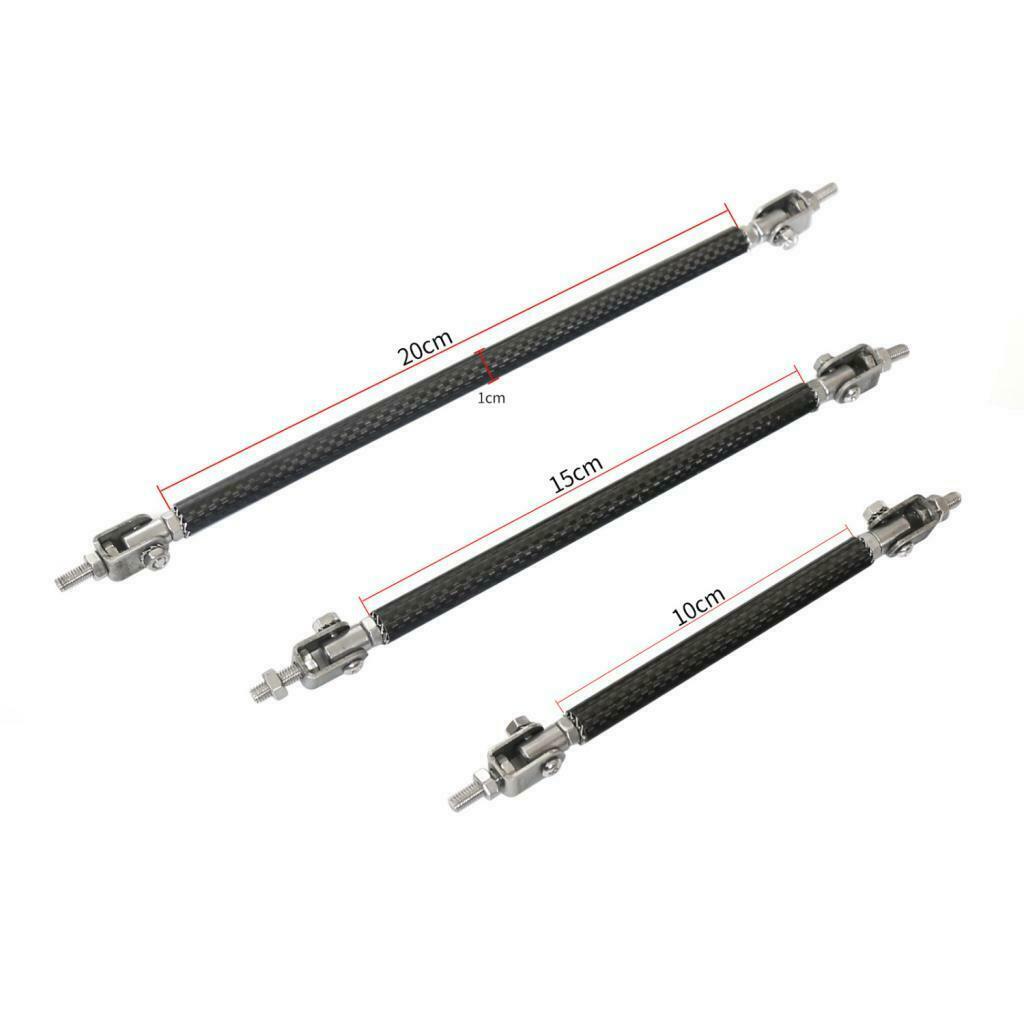 Aluminum 15cm 5.9" Front Bumper Lip Splitter Strut Rod Tie Bars Splitter