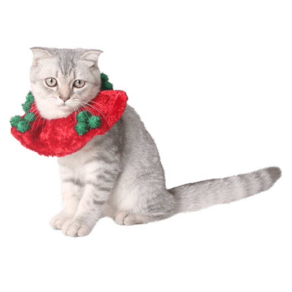 Dog Bandana Christmas Costume Pet Cherry Pattern Scarf for Christmas