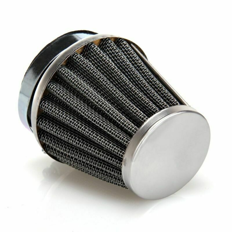 4 Pcs 50mm Universal Motorcycle Motorbike Air Filter With Adjustable Clamp Metal