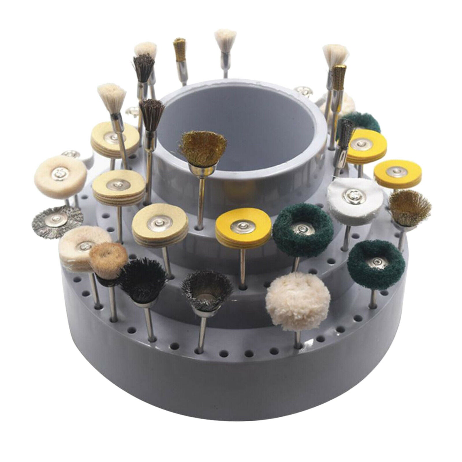 Durable Rotatable Nail Drill Bits Holder Stand Display Tools Organizer