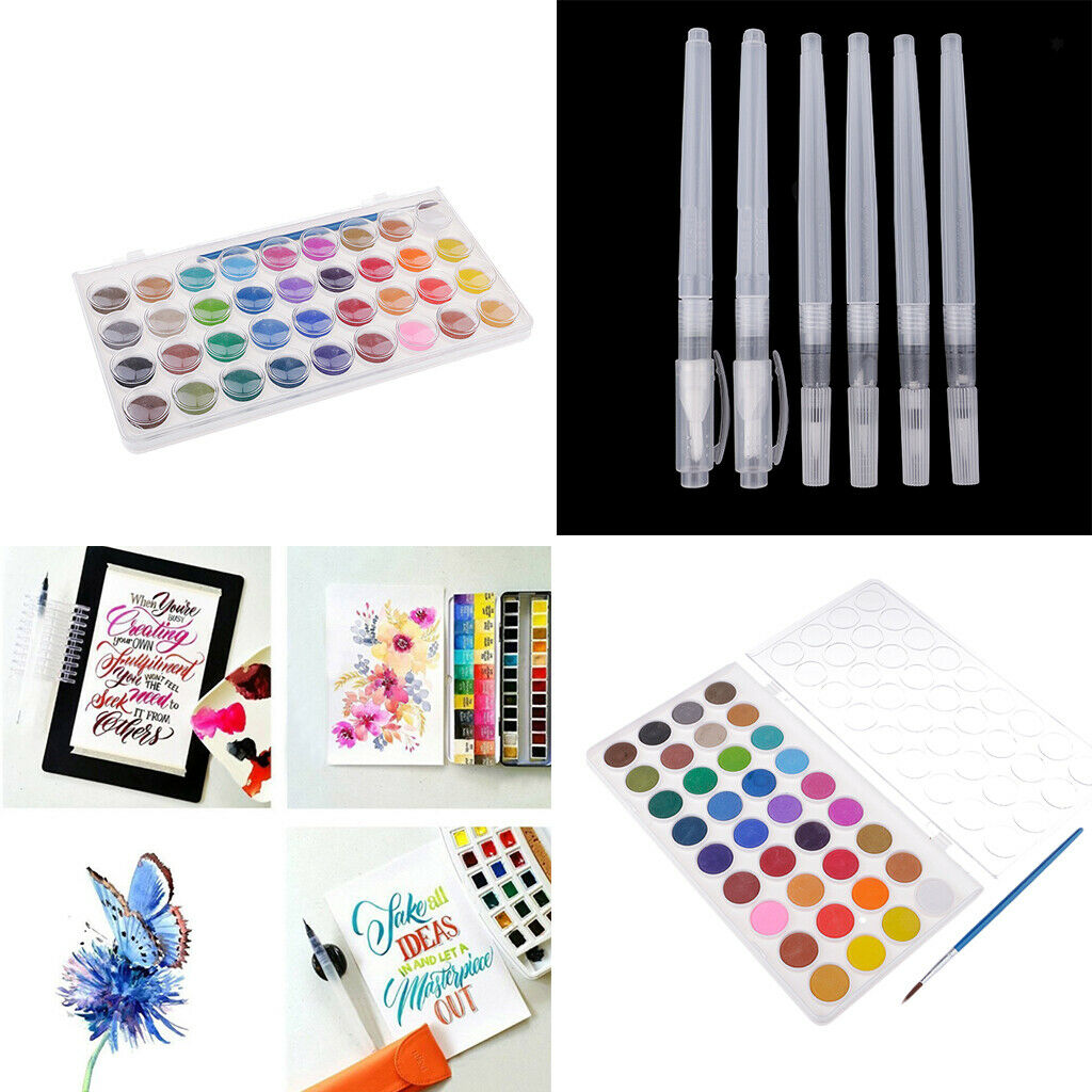 Portable Solid Water Color Paint Watercolor Pigment Set Artists Supply Tool