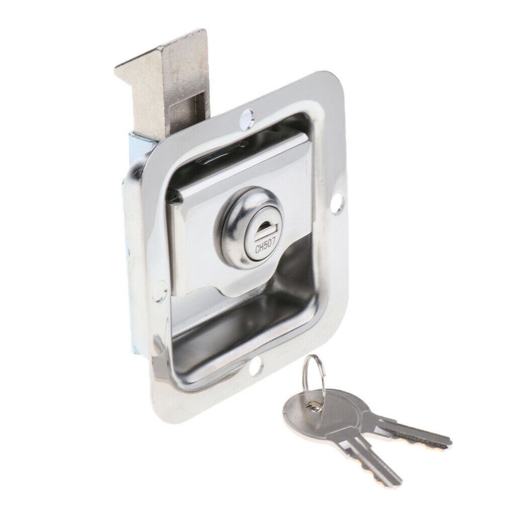 1 Piece Stainless Steel Folding Tool Box Kit Lock for Cars