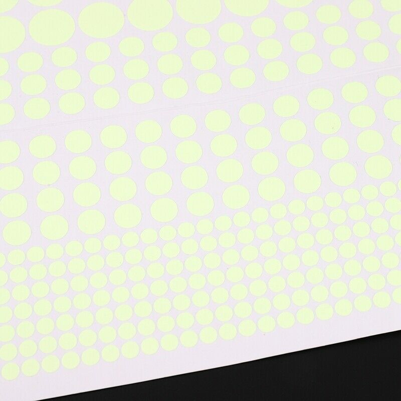 1X(407Pcs Diy Glow In The Dark Wall Stickers Luminous Fluorescent Rould Dot Fo7)