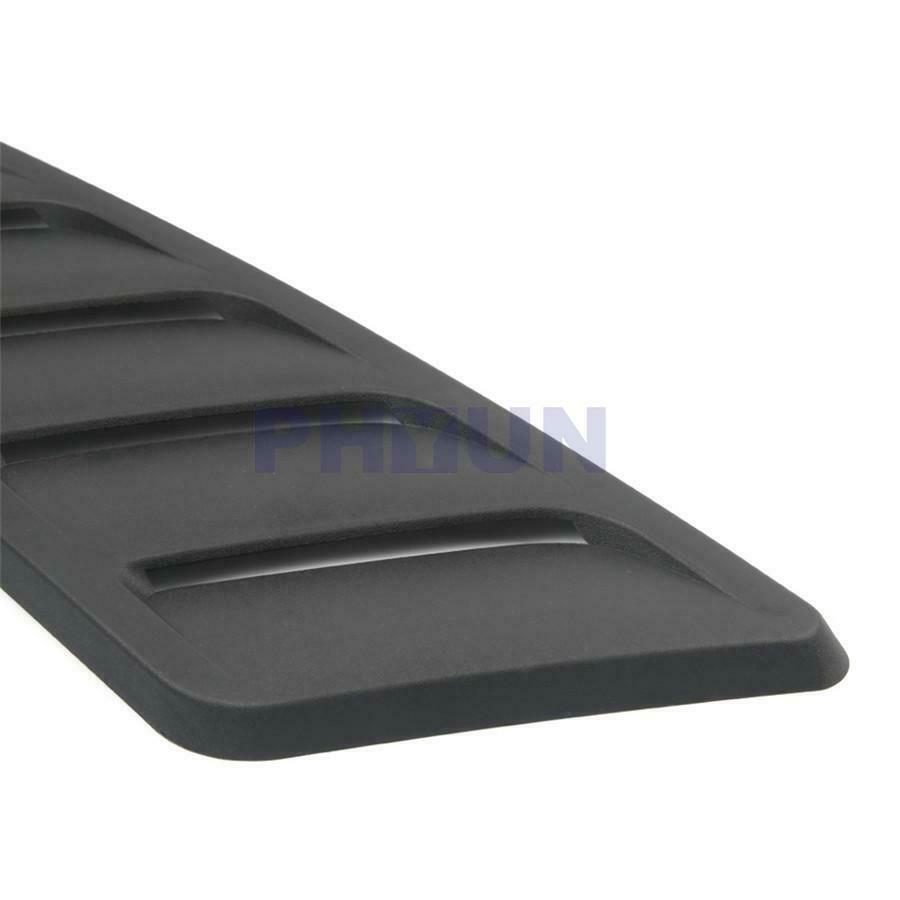 2pcs Black ABS Car Front Air Intake Scoop Bonnet Hood Vent 50.5x17CM Universal