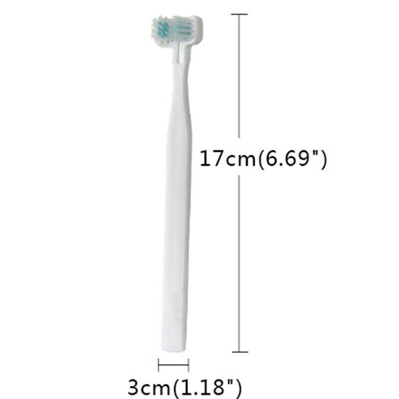 Double Heads Teeth Brushing Breath Freshener Oral Care for Dog Cat Kitten:0J.DD