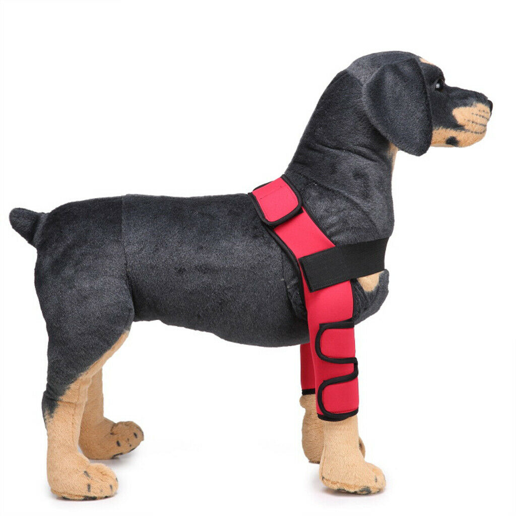 Red M and L 2x Dog Leg Wrap Protects Brace for Injury Sprain Protection