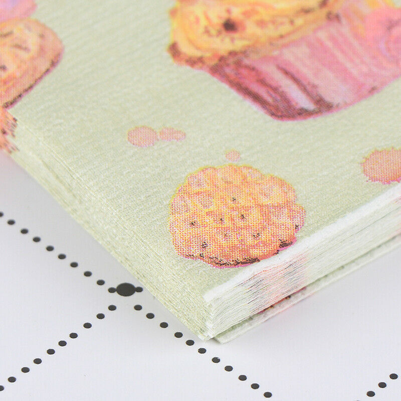 20pcs Flower and Bird Decoupage Napkin Paper Tissue for Xmas Wedding Dec_DD