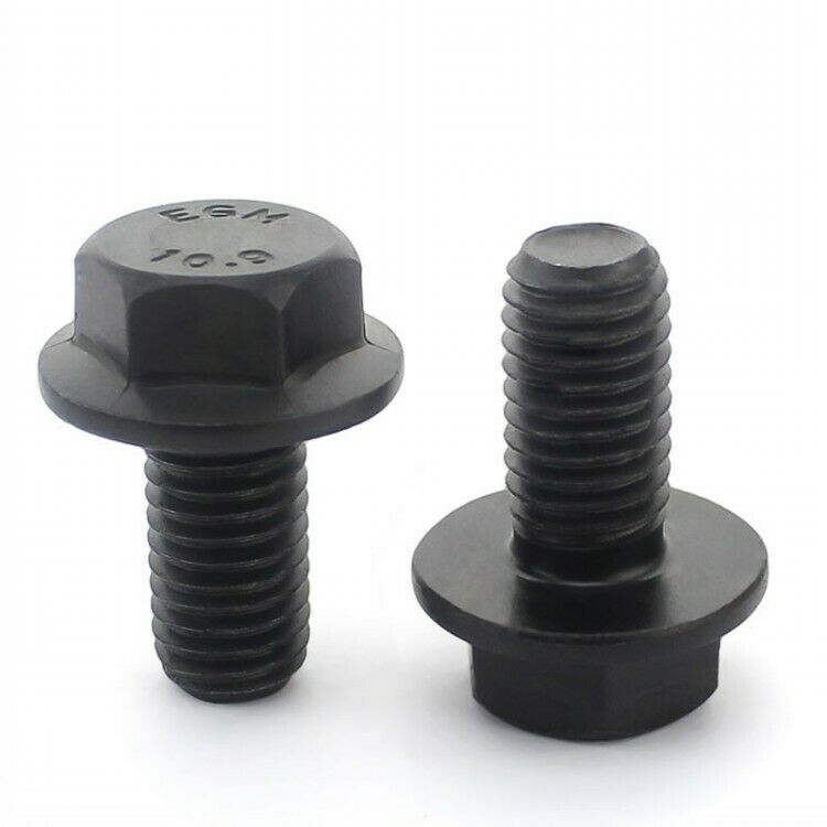 2pcs Saw Blade Bolt M8 x 20mm Thread Hex Head Flange Cap Screws [M1]