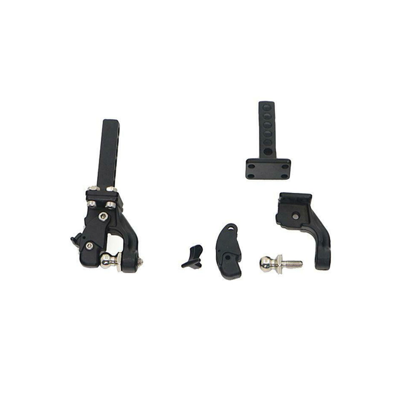 Metal Alloy Adjustable Drop Hitch Receiver for 1/10 RC Axial SCX10 Traxxas TRX4
