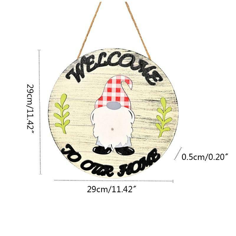 Gnome Door Hanger Seasonal Sign with Interchangeable Pieces Christmas Holiday