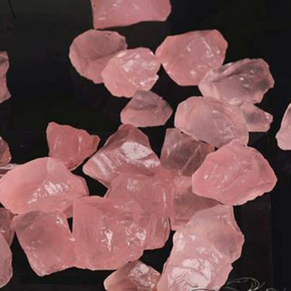 Chic Natural Pink Healing Quartz Crystal Stone Rock Mineral Specimen Collection