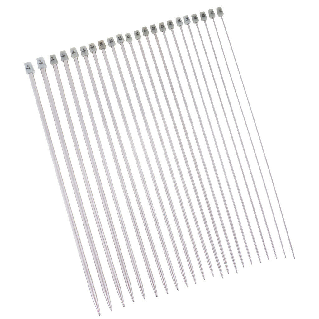 22pcs Stainless Steel Crochet Hooks Crochet Hook  Set Household Accessories