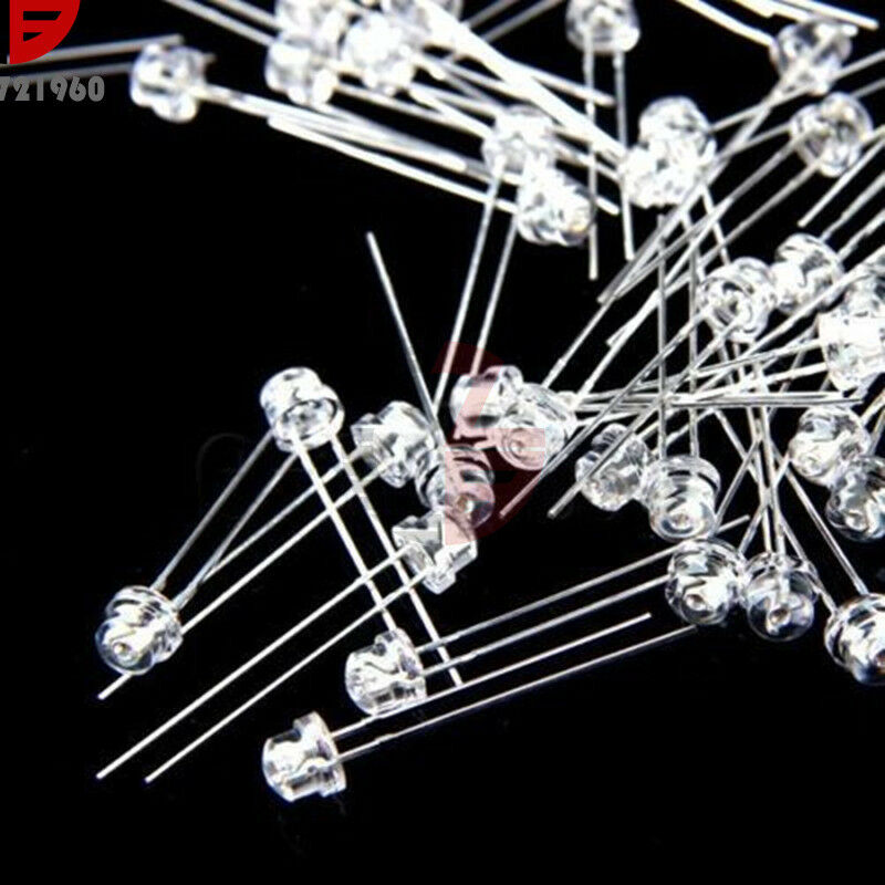 50PCS 5mm Straw Hat Purple Super-Bright LED Light Emitting Diode
