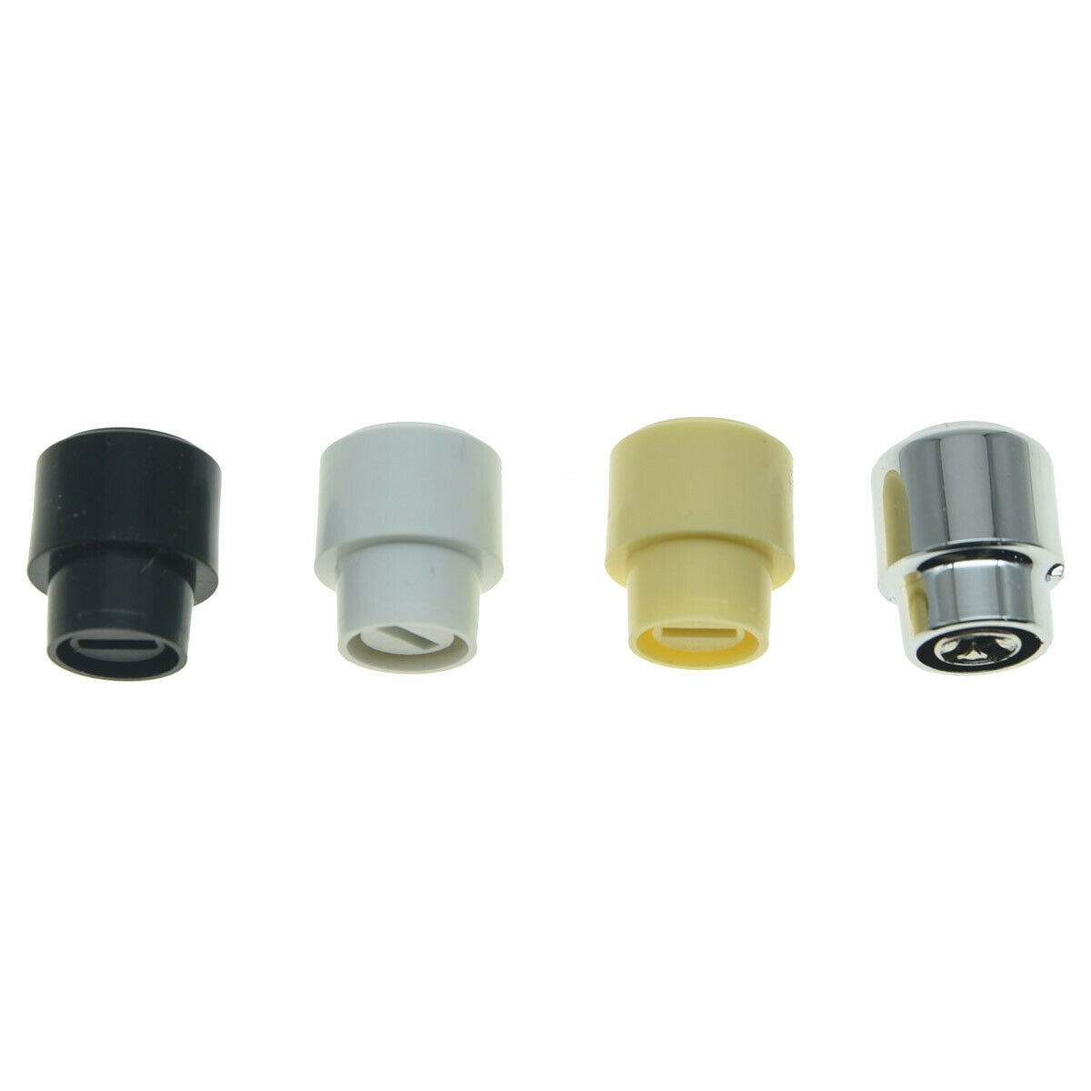 2*Plastic USA/Import Spec Guitar 3Way Pickup Switch Tip Barrel Switch Cap Chrome