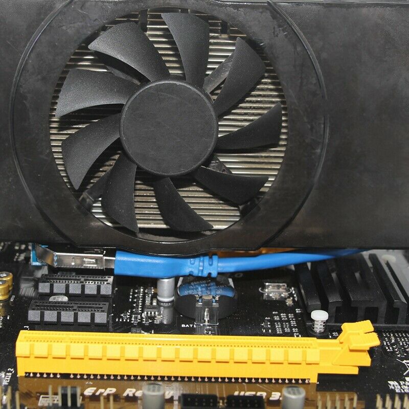 UEX101 PCI-E X1 to X1 Extension Riser Card Adapter with USB3.0 Cable D4X5X5