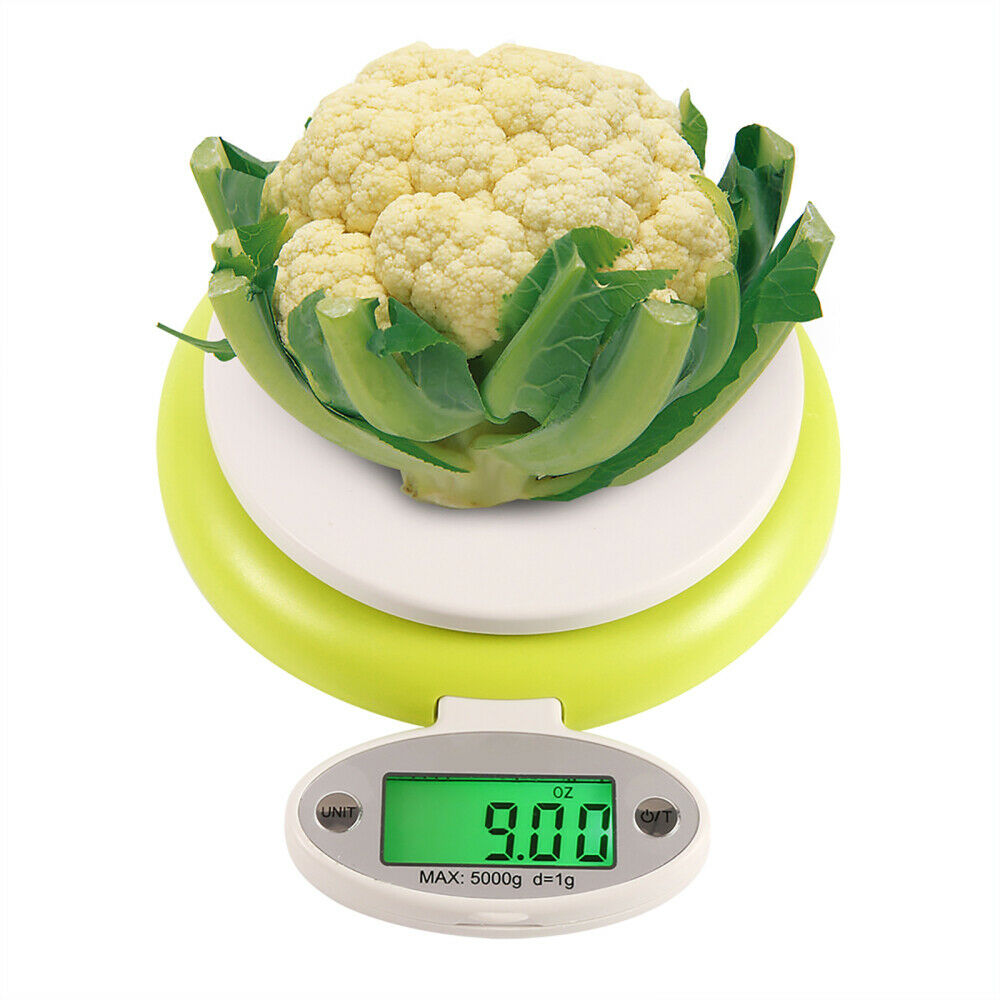 1 x Foldable LCD display Digital Kitchen Food Scale 5kg with bowl Home Tool