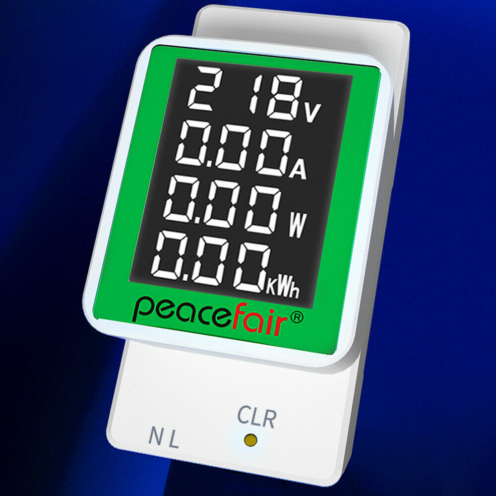 AC50V-300V 100A Digital Rail Voltmeter Ammeter Power Energy Power Meter w/ CT