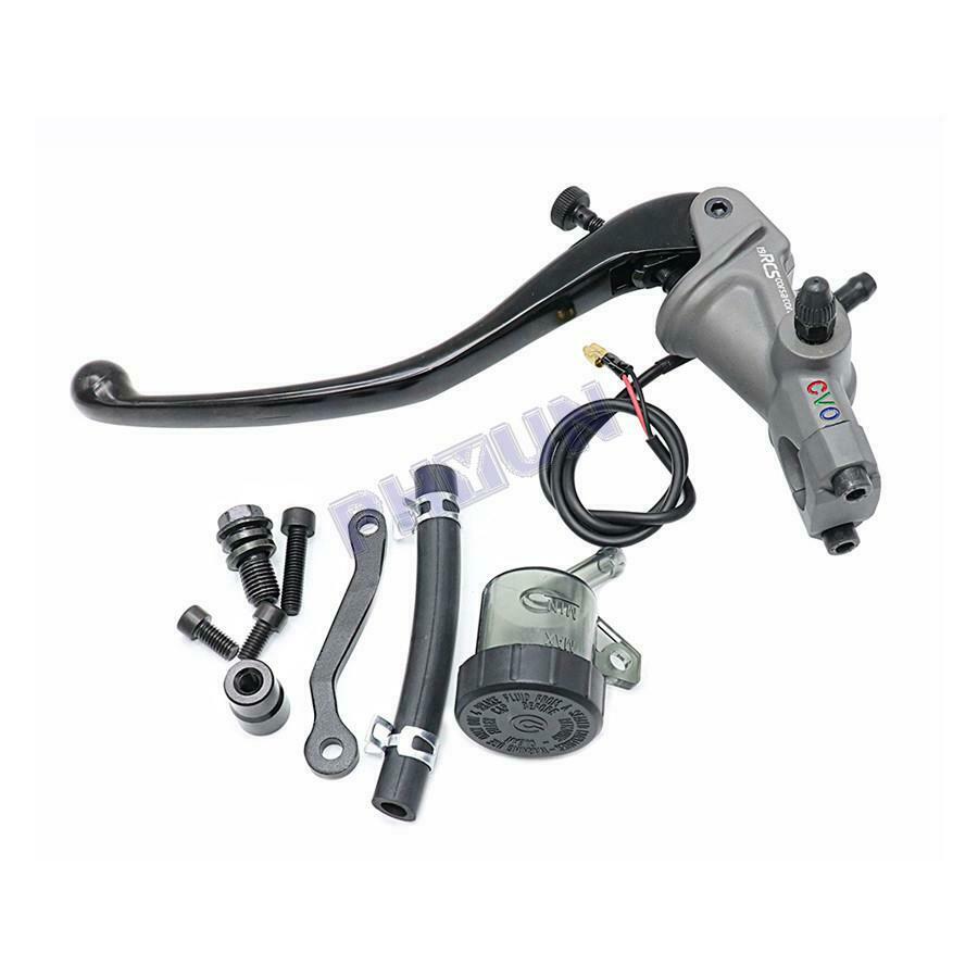 19 RCS Motorcycle Left Brake Master Cylinder Cable Clutch Brake Pump Universal