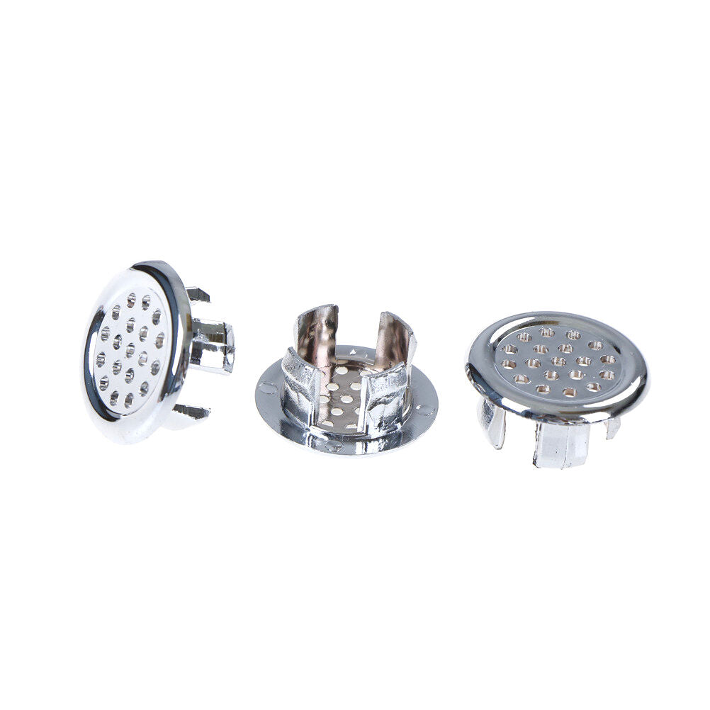 9x Round Ring Overflow Cover Plug Sink Filter Bathroom Basin Sink Drain BaY XC