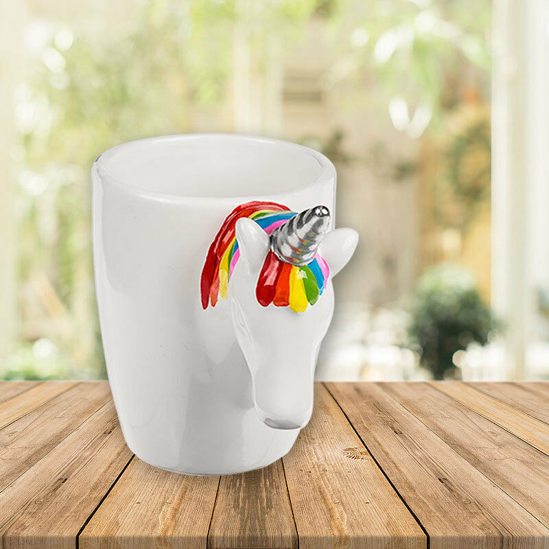 Mug Unicorn - Mug White Ceramic With Handle Of Headboard New