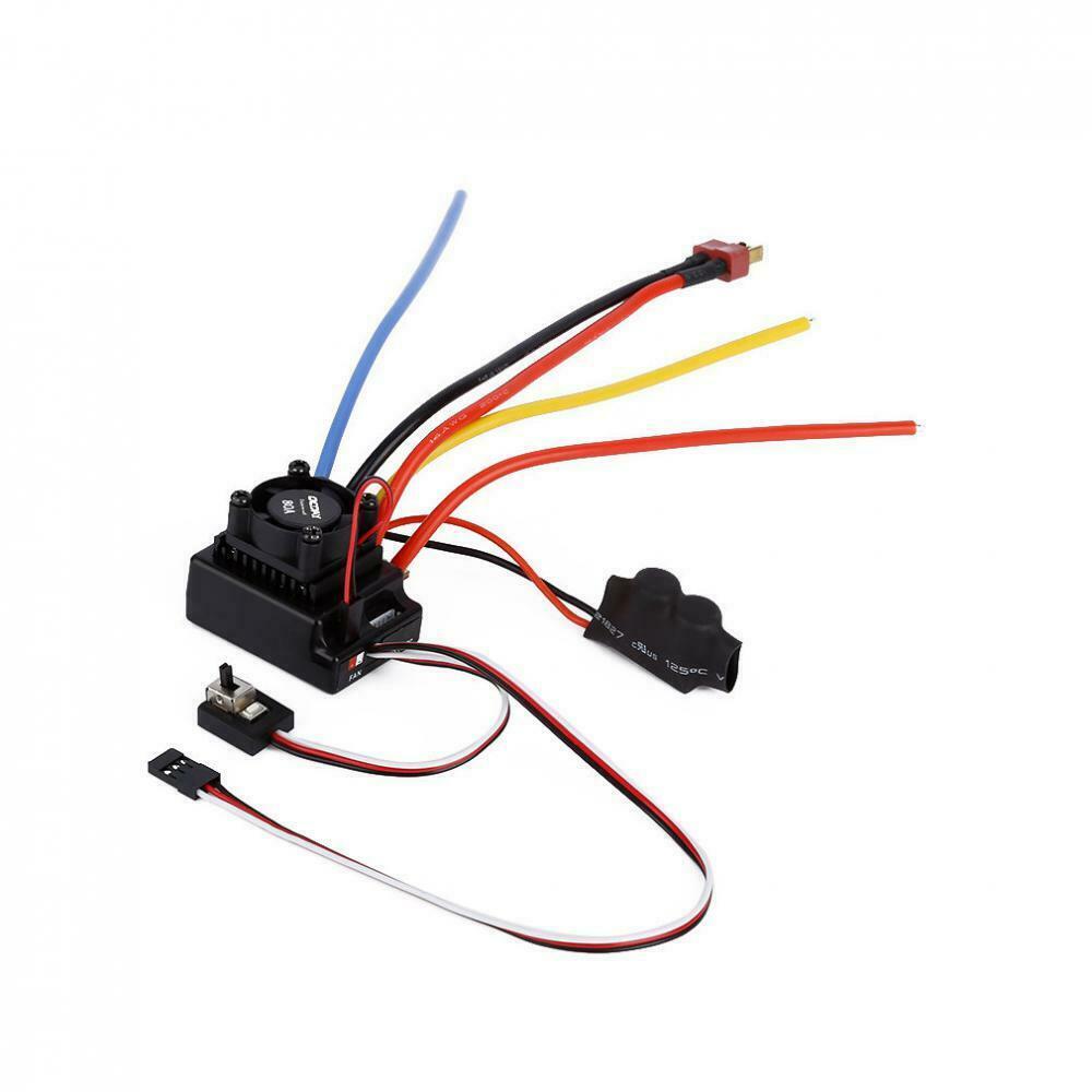 Adjustable Sensored & Sensorless Brushless 80A ESC 1/10 RC Car Parts