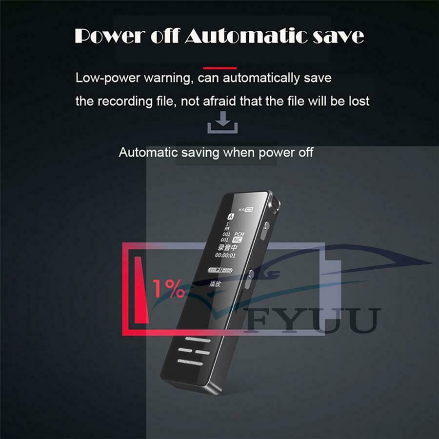 Voice Activate Mini Digital Sound Audio Recorder Dictaphone MP3 Player MP3/ WMA