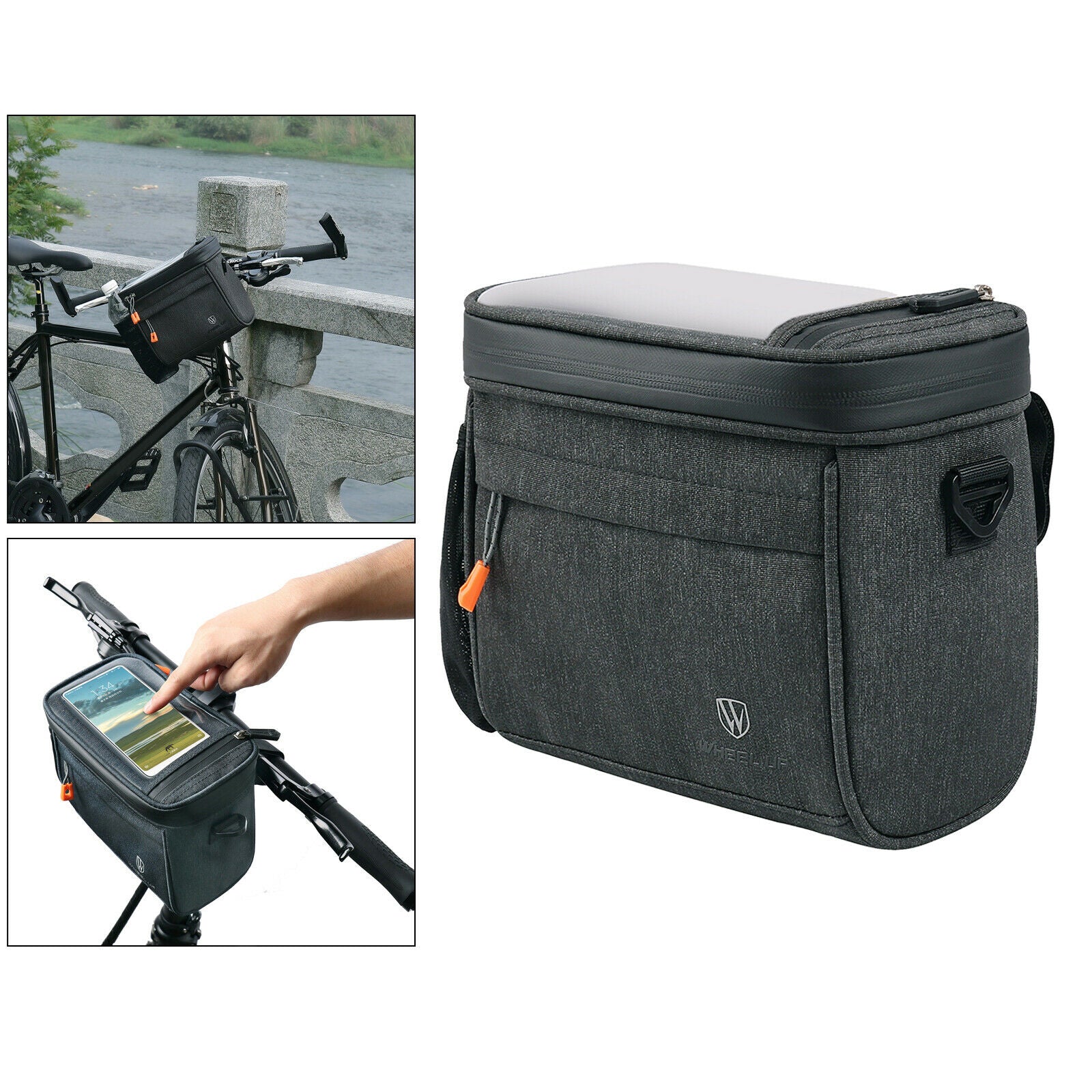 Multifunction Cycling Bike Bicycle Front Pack Shoulder Handlebar Bag Storage