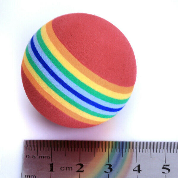 Lot 40 PCS SOFT SPONGE RAINBOW GOLF BALLS INDOOR OUTDOOR PRACTICE TRAINING AIDS
