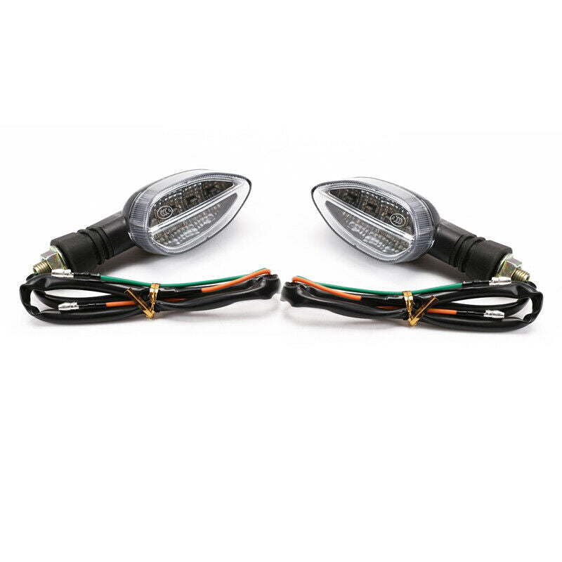 2PCS Motorcycle Modified Scooter Bike Driving Turn Signal Lamp Tail Brake Light